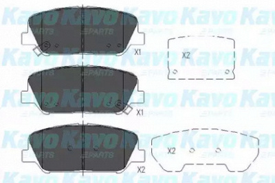 KAVO PARTS kbp3042 -  Комплект тормозных колодок, дисковый тормоз